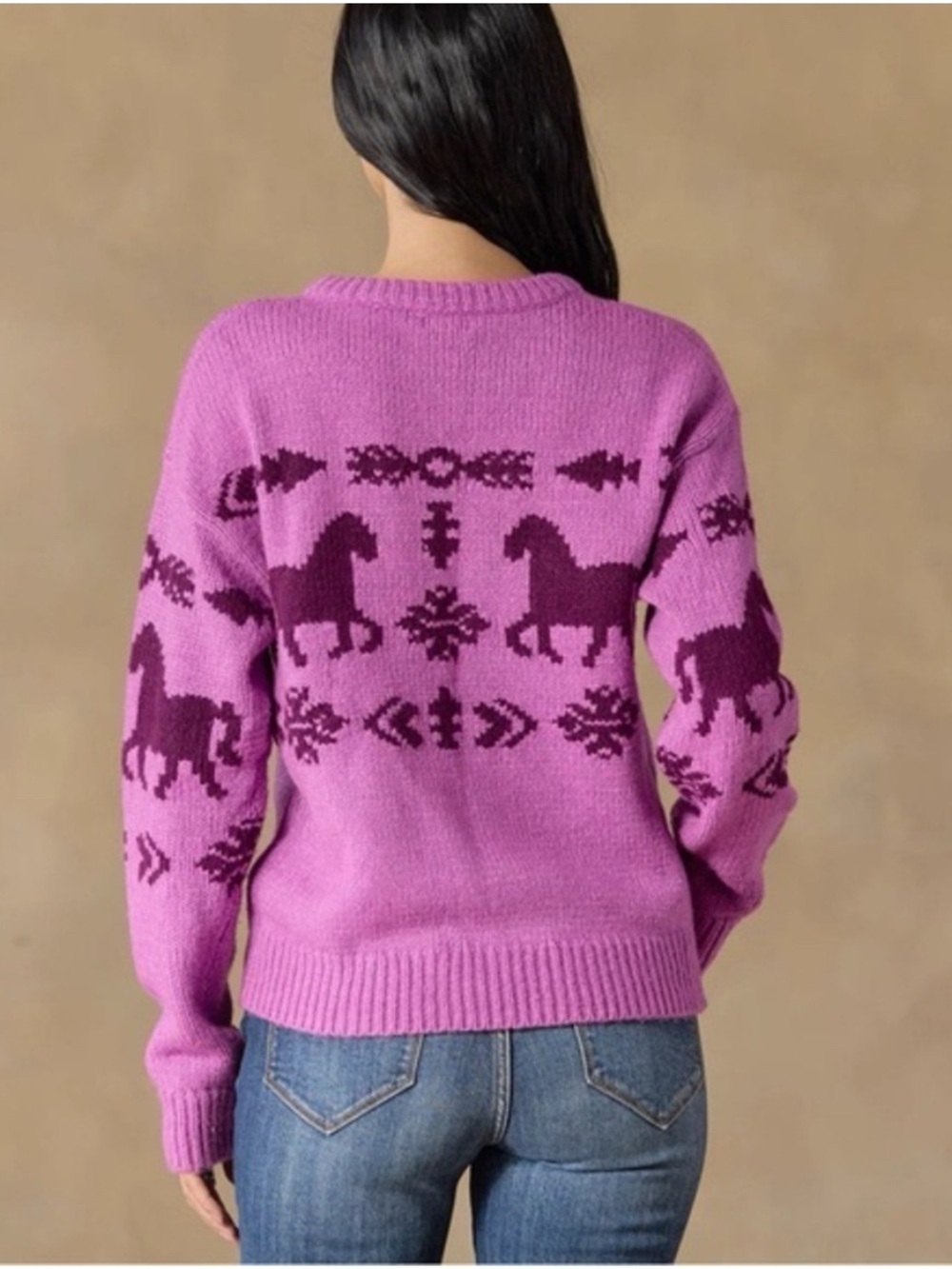 Sundance NEW Spirited Horse Crewneck Pullover Sweater size M NWT - Picture 6 of 13
